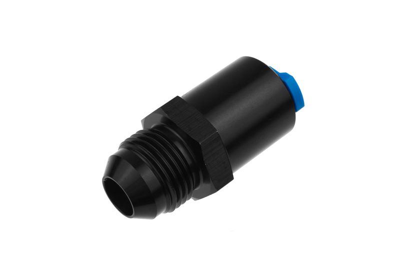 -08 AN Male to 3/8" SAE Quick-Disconnect Female Adapter, Black