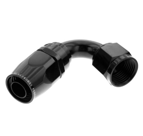 -10 120 Degree Swivel-Seal Female Aluminum Hose End, Black