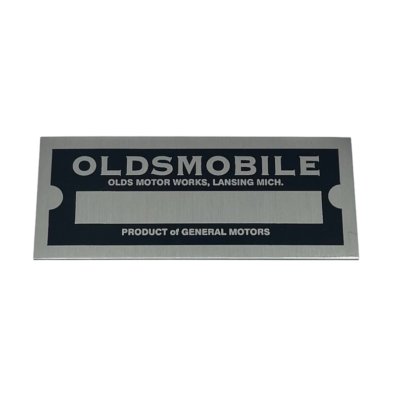 D8 VIN Tag – Oldsmobile (1 Line)
