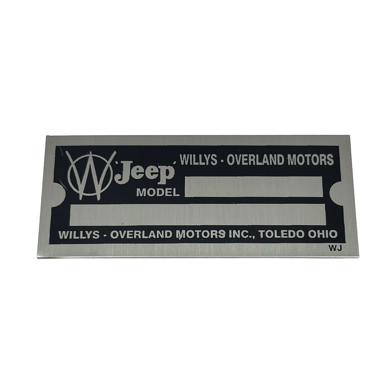 D5 VIN Tag – Willys Jeep (2 Lines)