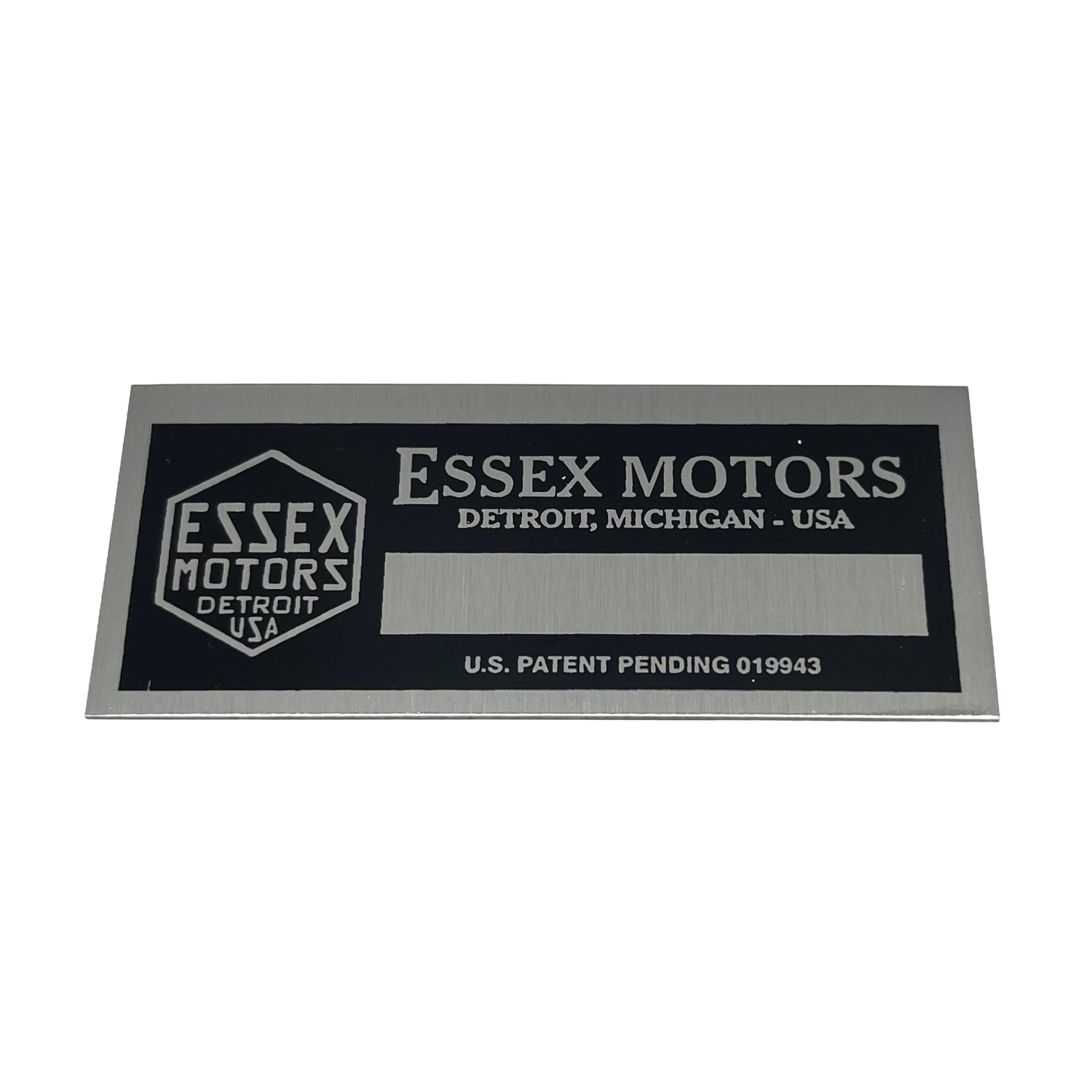 E1 VIN Tag – Essex Motors (1 Line)