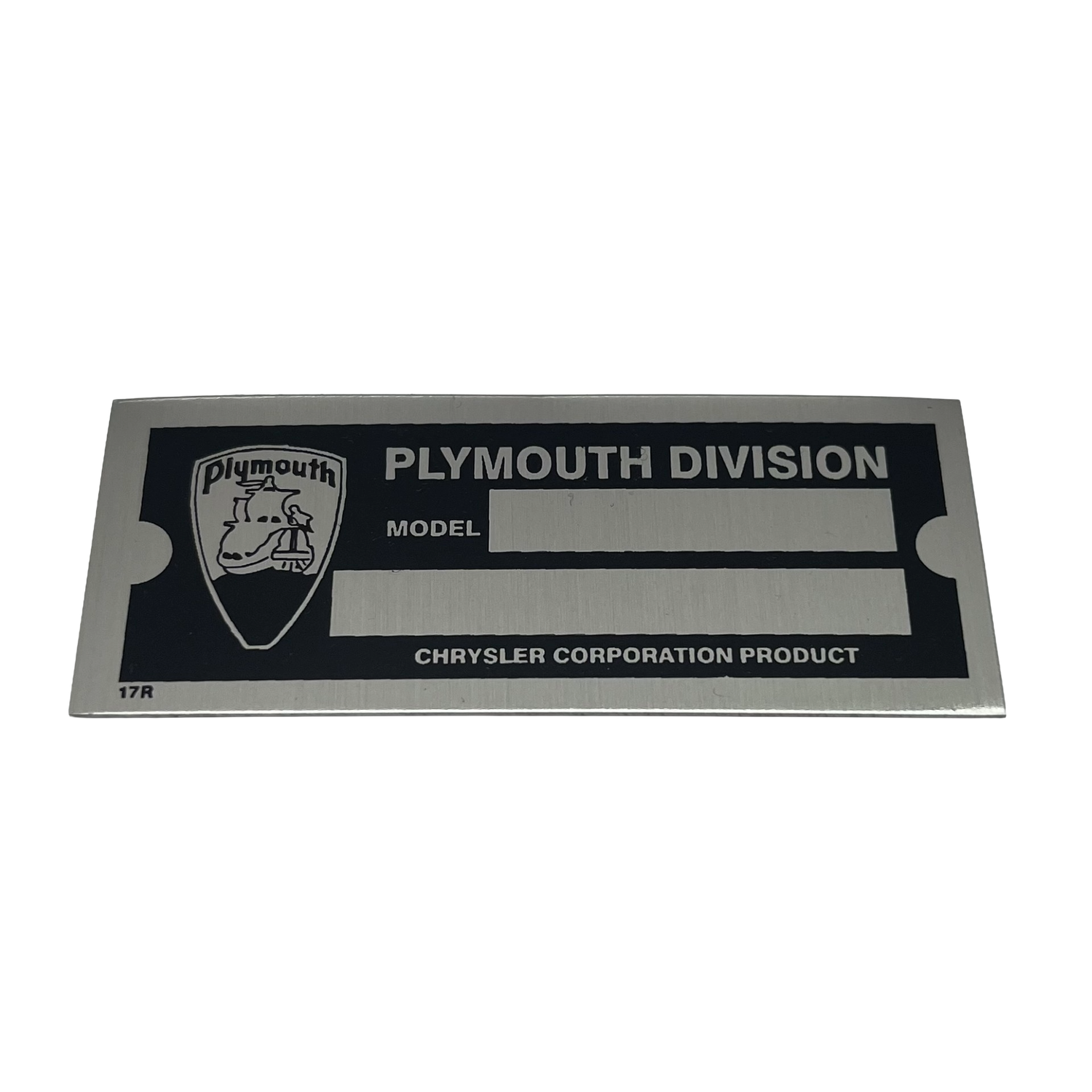 D4 VIN Tag – Plymouth Division (2 Lines)