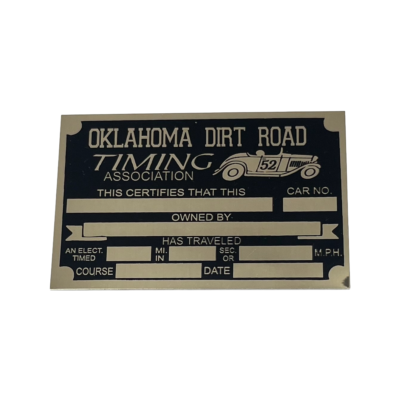 I6 VIN Tag – Oklahoma Timing Association