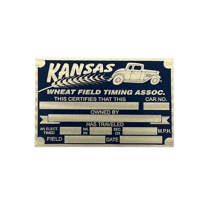 G4 VIN Tag – Kansas Timing Association