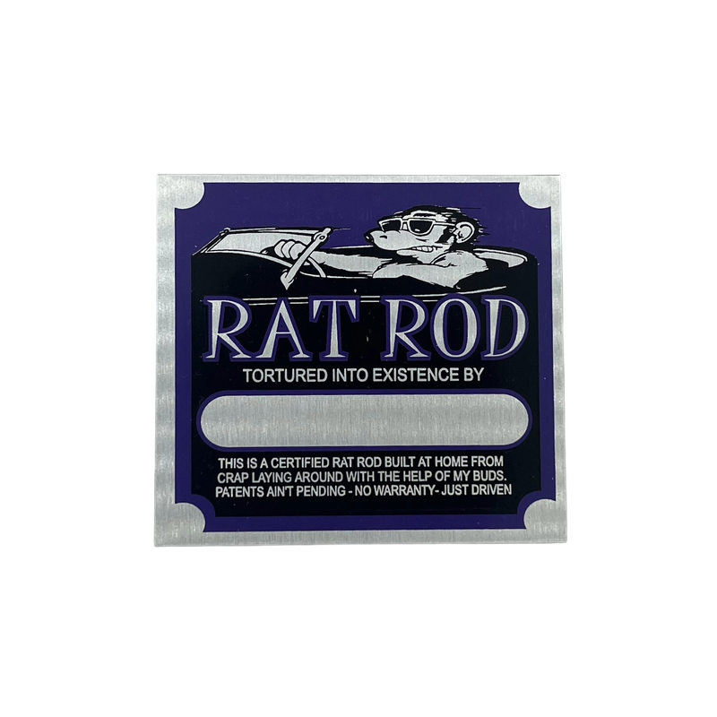 F4 VIN Tag – Rat Rod Tortured into Existence By