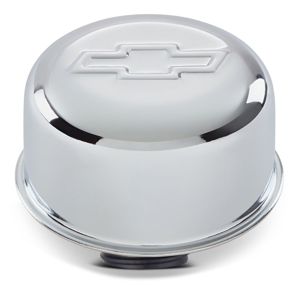 Twist-On Air Breather Cap, Chrome, Chevy Bowtie