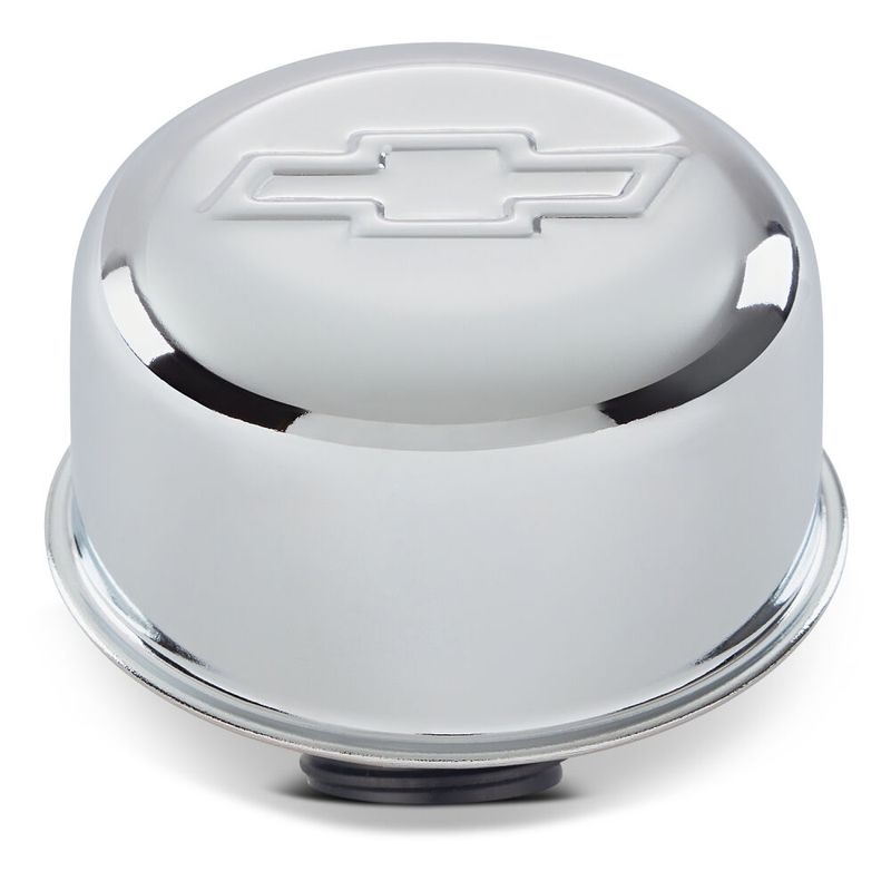 Twist-On Air Breather Cap, Chrome, Chevy Bowtie