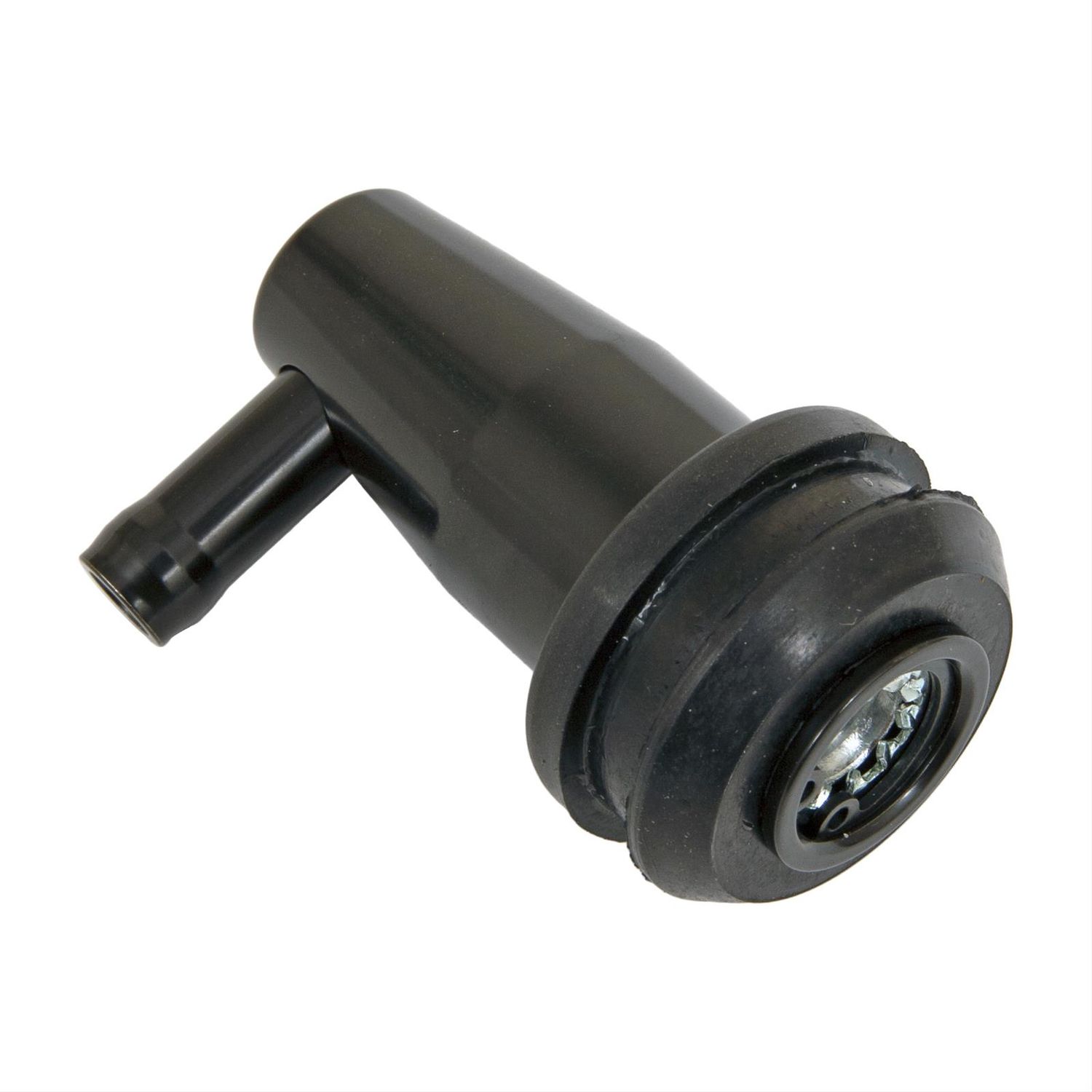 90° Billet PCV Valve, Black, 3/8" Hose Barb