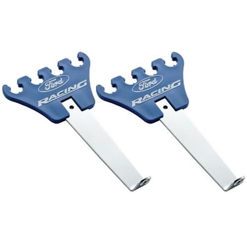 Ford Performance Spark Plug Wire Looms, Blue/Chrome, Pair