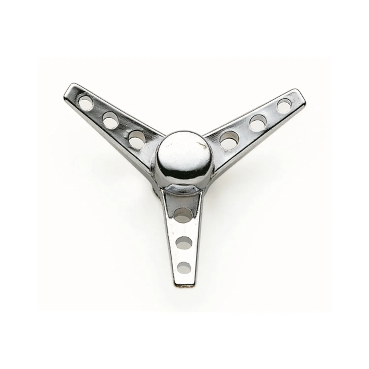 1/4"-20 Tri-Bar Air Cleaner Wing Nut, Chrome