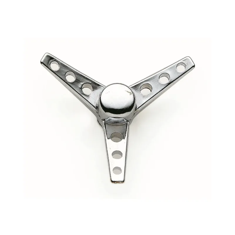 1/4"-20 Tri-Bar Air Cleaner Wing Nut, Chrome