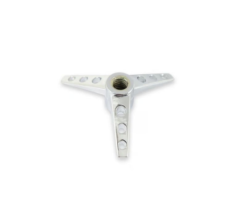 1/4"-20 Tri-Bar Air Cleaner Wing Nut, Chrome