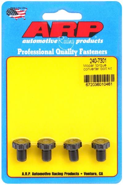 5/16"-24 Torque Converter Bolt Kit, 12-Point, Chromoly, Mopar 727/904, Set of 4