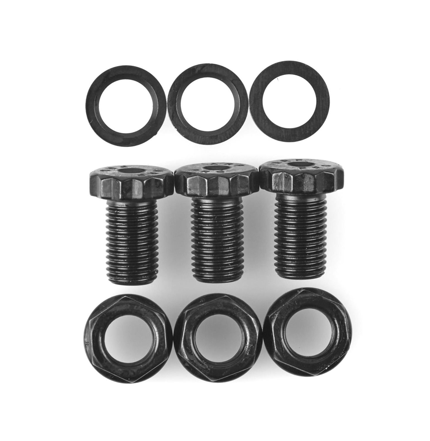 7/16"-20 Torque Converter Bolt Kit, 12-Point, Chromoly, Set of 3