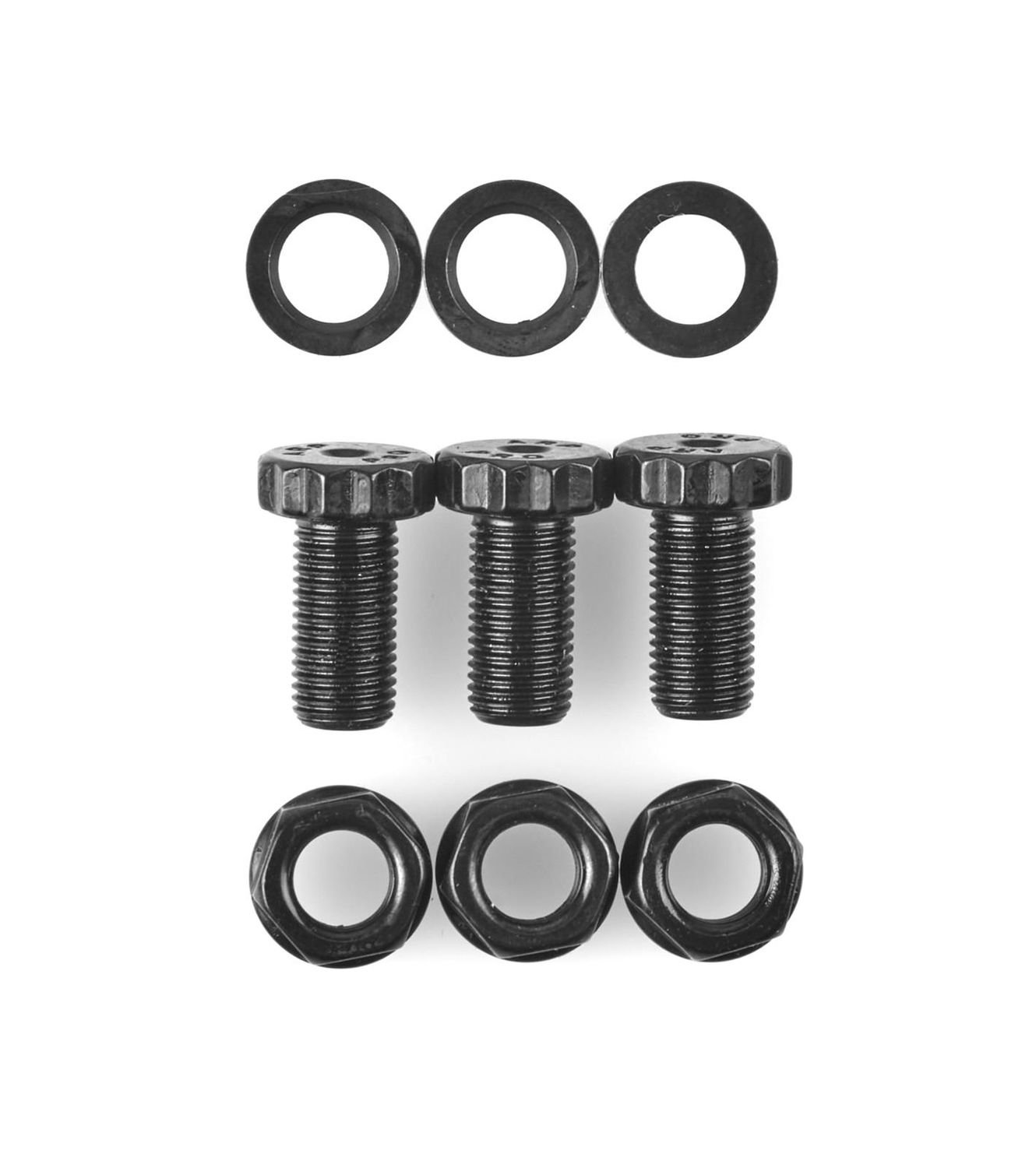 3/8"-24 Torque Converter Bolt Kit, 12-Point, Chromoly, Set of 3