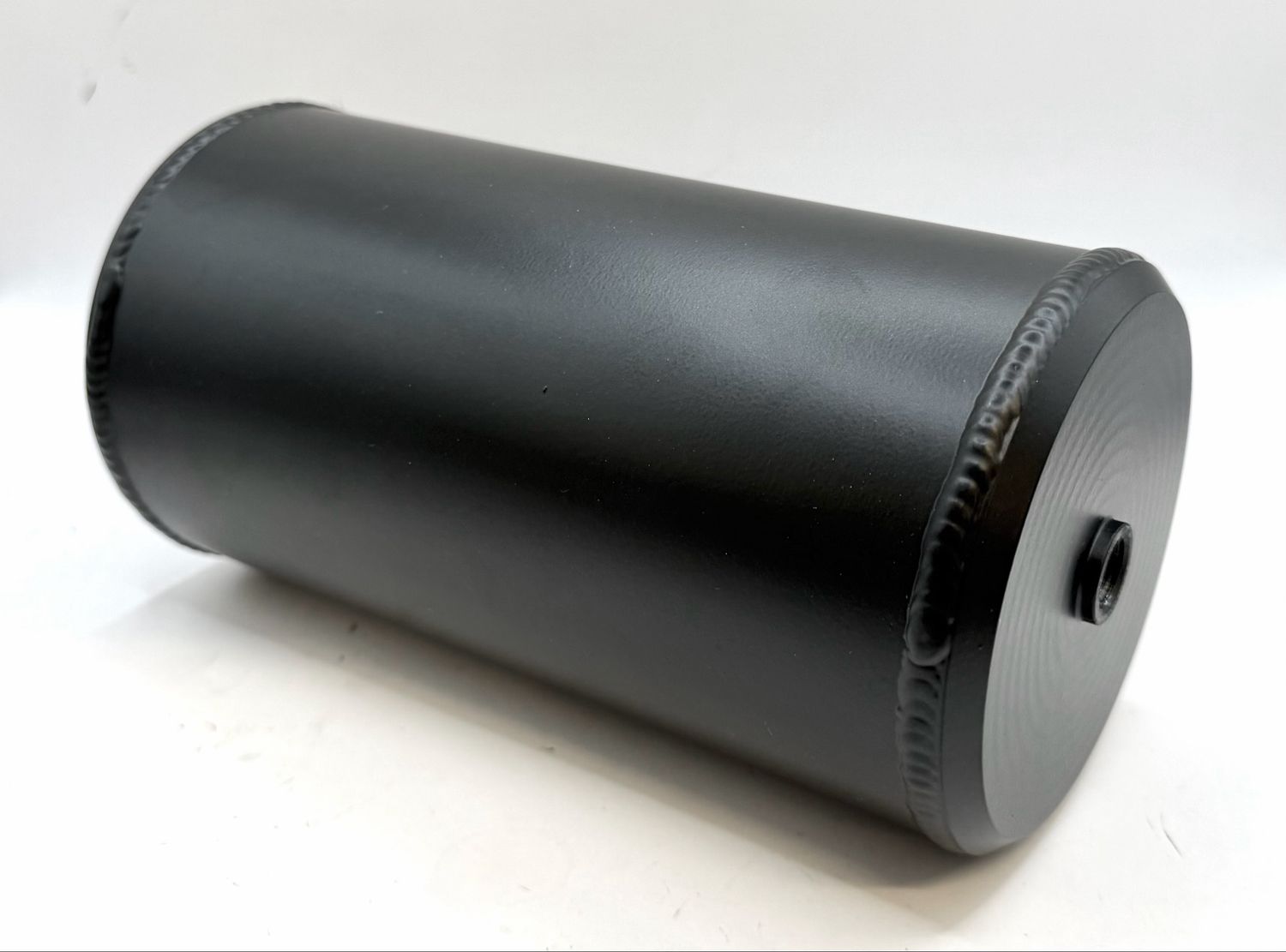 Air Tank, 8" Long x 4" OD, Black, 1/4" NPT both ends