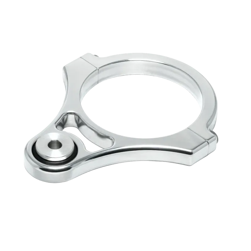Clamp-On Exhaust Hanger, Polished Aluminum