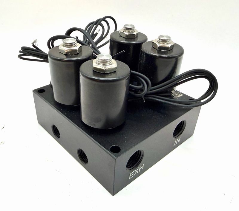 Manifold for Air Ride, 2 Corner, 4 Valve