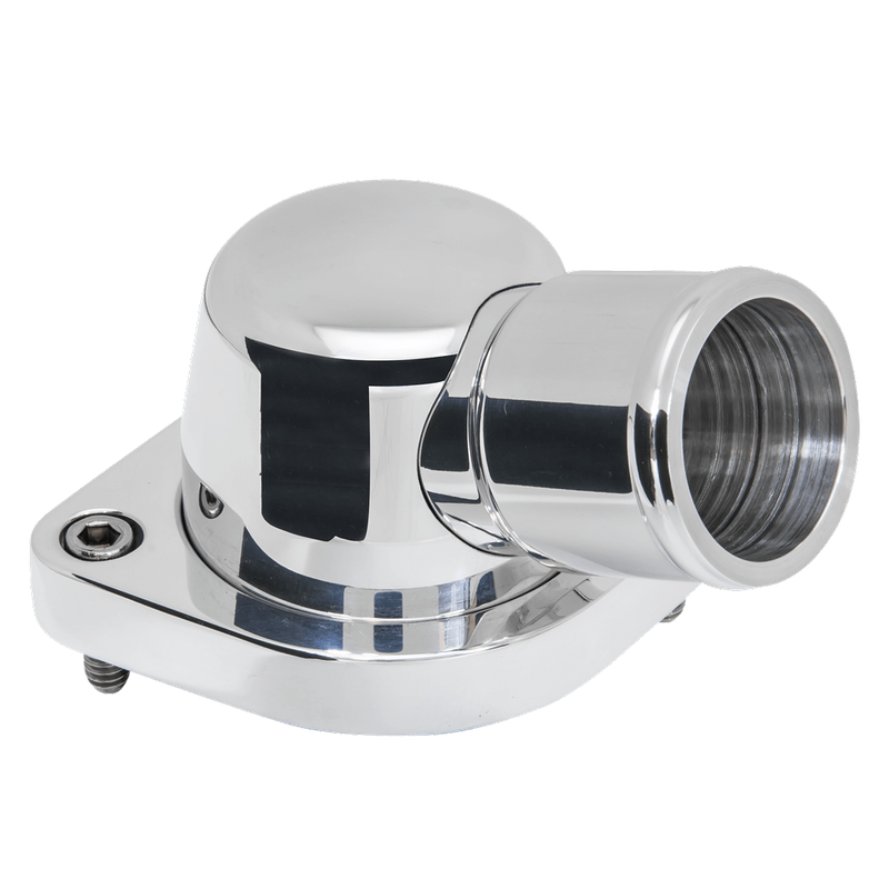 2004–2009 LS 15° Swivel Thermostat Housing, Polished Billet Aluminum