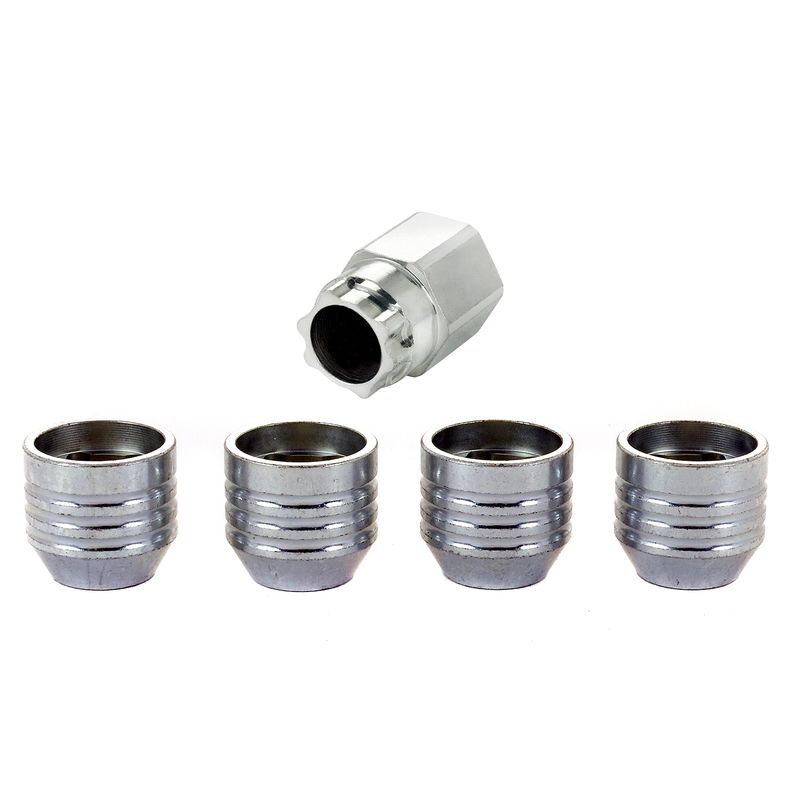 Cone Seat Under Hub Cap Wheel Lock Set, 9/16"-18, Set of 4