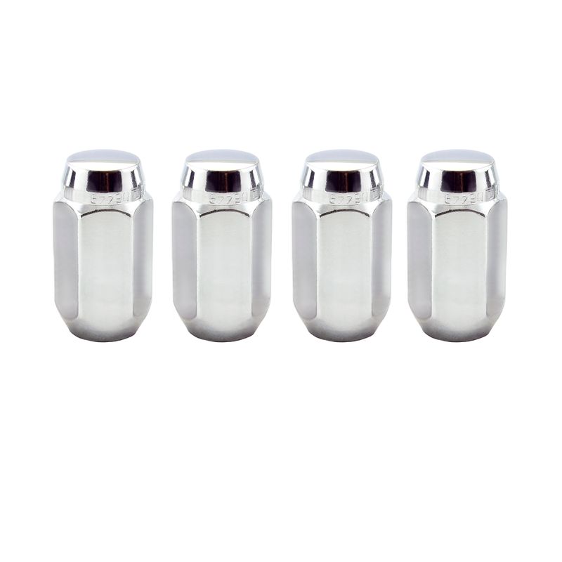 Chrome Cone Seat Lug Nut Set, M14 x 1.5, Set of 4