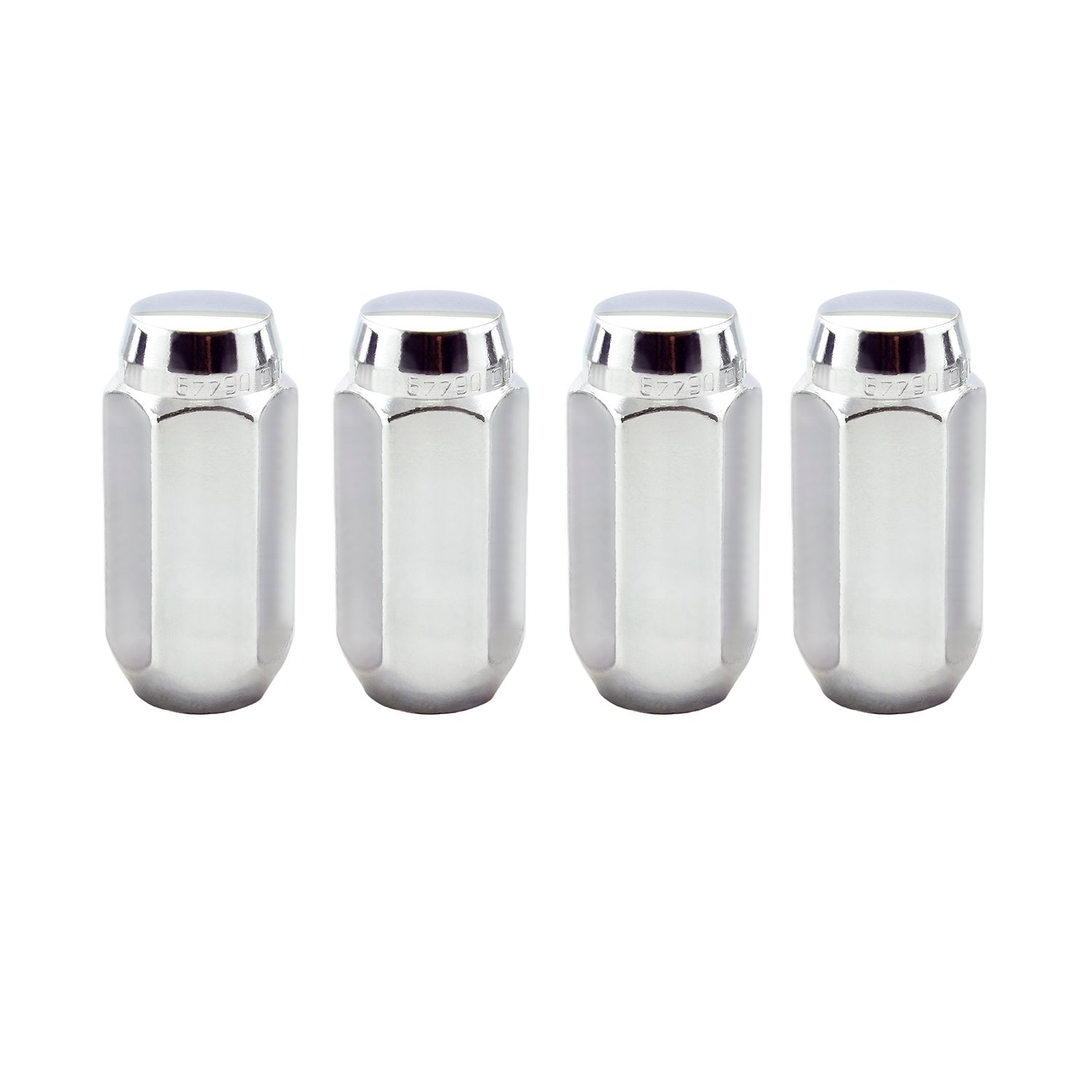 Chrome Cone Seat Lug Nut Set, M14 x 1.5, Set of 4