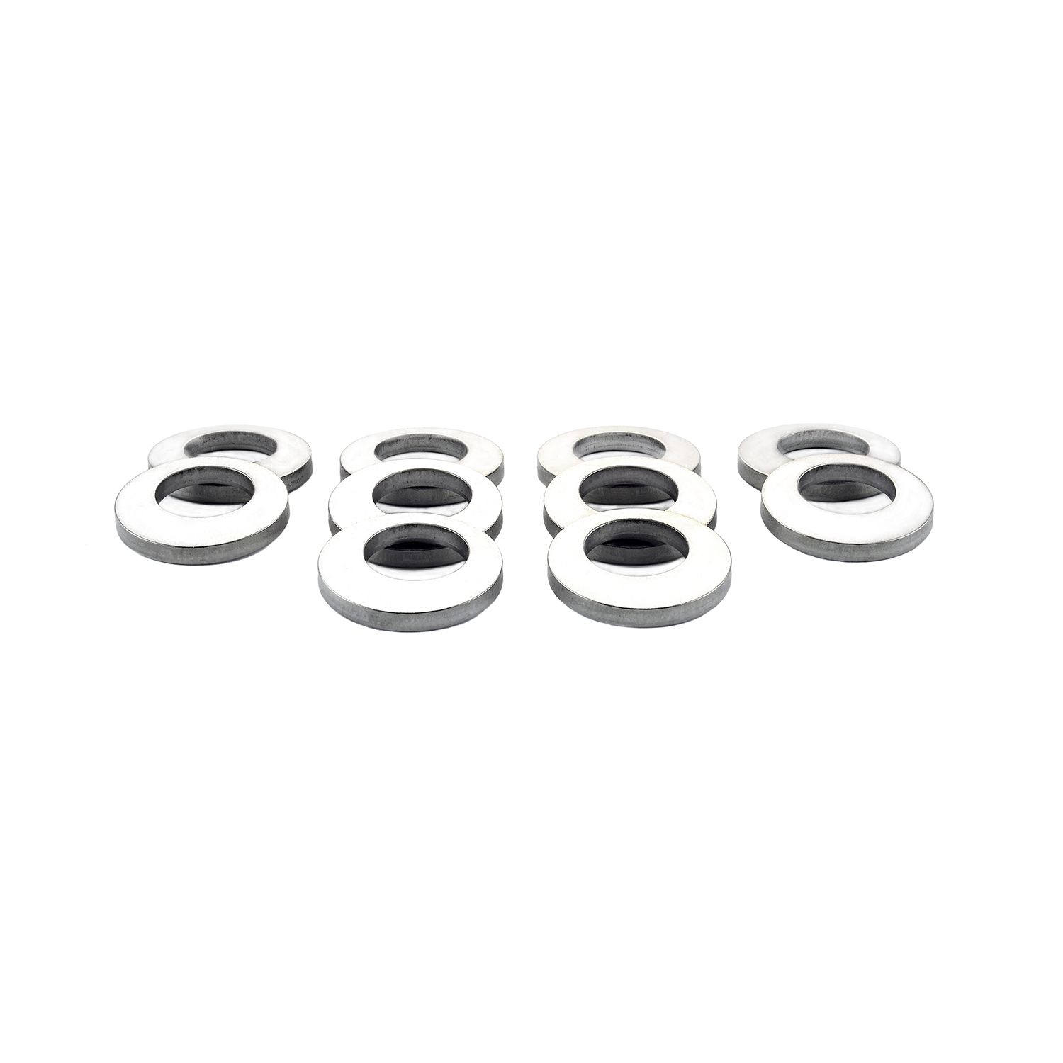 Stainless Steel Cragar Offset Hole Mag Washers, Pack of 10