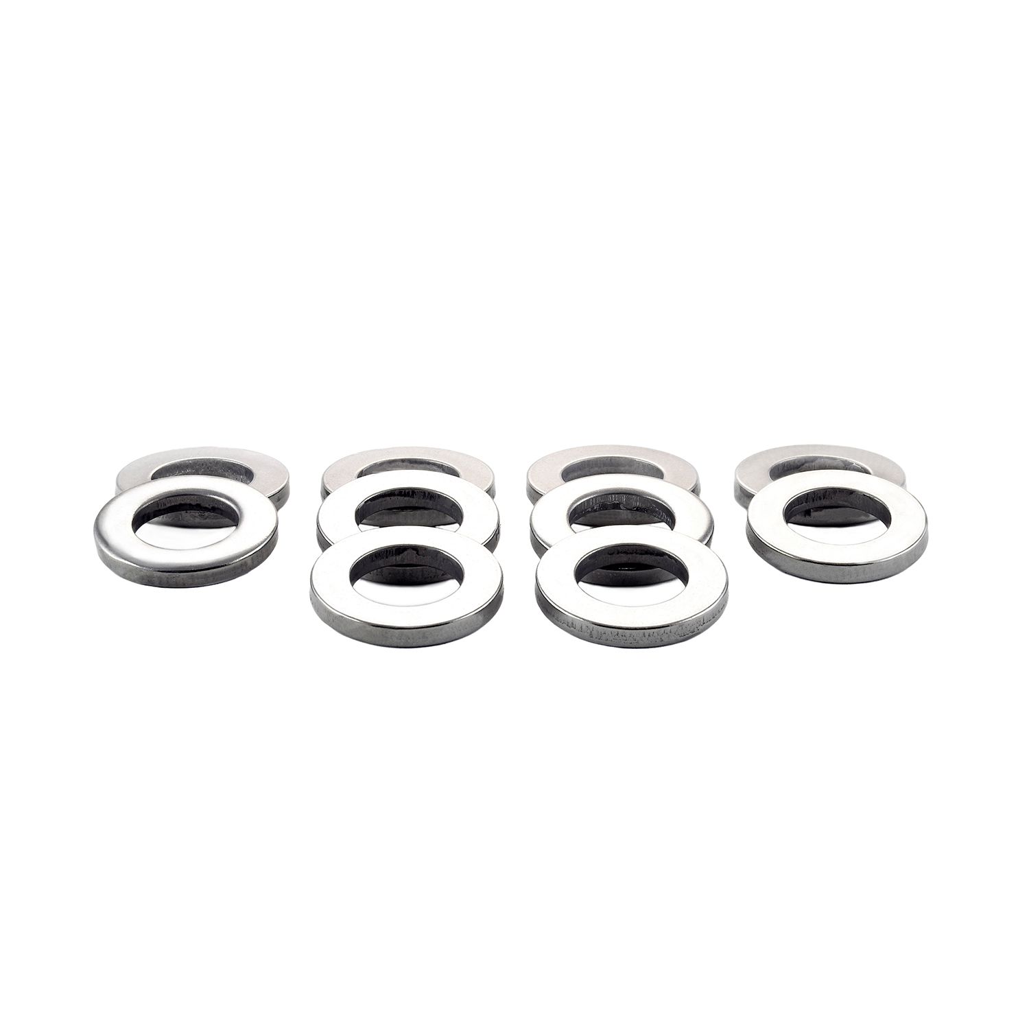 Stainless Steel Cragar Center Hole Mag Washers, Pack of 10