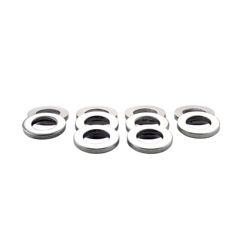 Stainless Steel Cragar Center Hole Mag Washers, Pack of 10