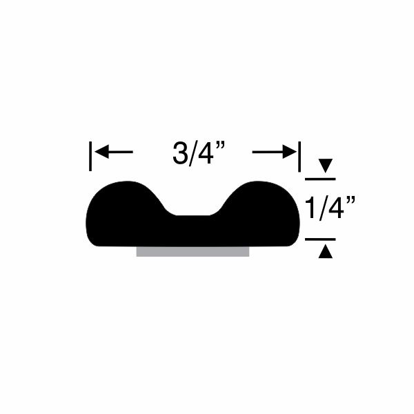 1/4" Peel-N-Stick Hood to Cowl Weatherstrip, 10 ft