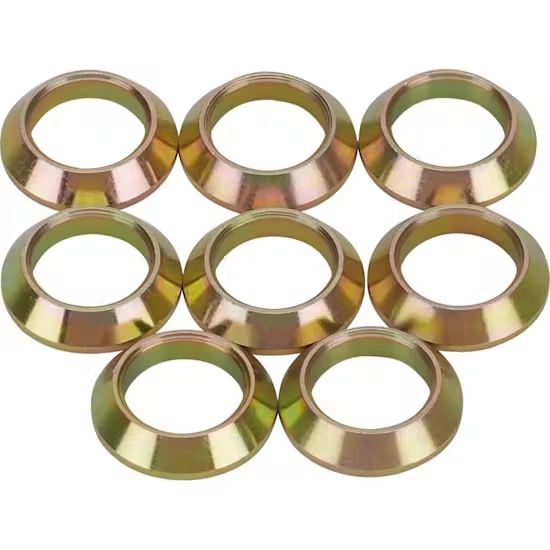 Steel Cone Spacers for Rod Ends, 5/8", Set of 8