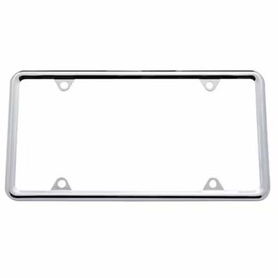 Slim License Plate Frame, Chrome