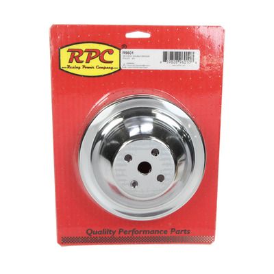 SB Chevy Double Groove Water Pump Pulley, Chrome