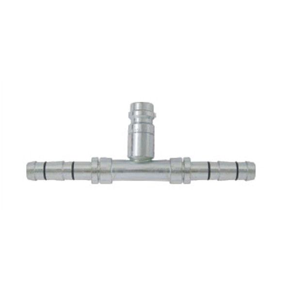 Straight Splice Hose Fitting with R134a Service Port