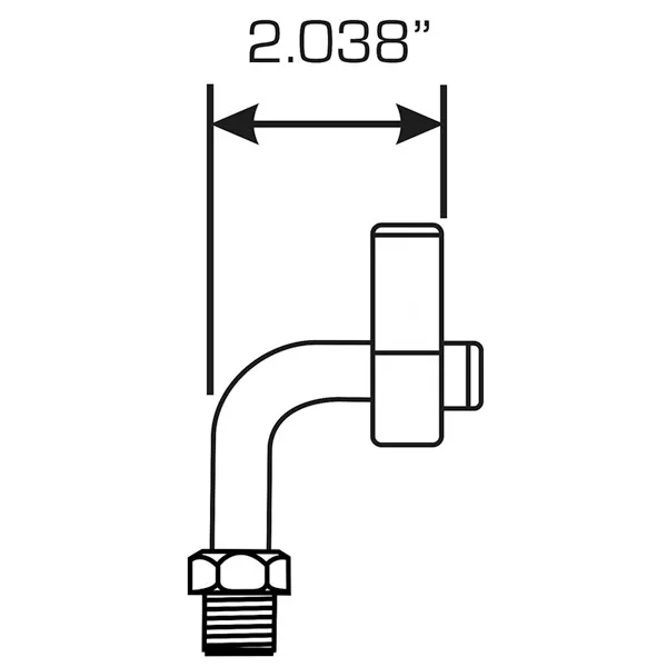TiteFit Polished Compressor Block Fitting