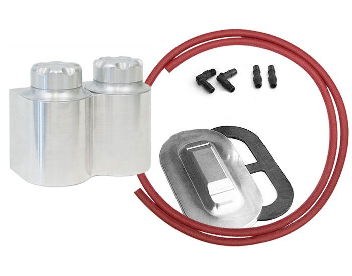 Billet Aluminum Remote Reservoir Kit for Cast Iron Master Cylinder