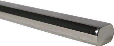 Polished Stainless Steel Steering Shaft, 3/4" DD, 36" Long