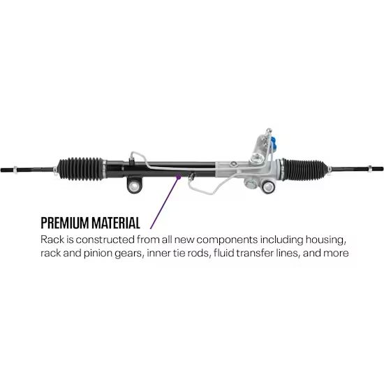 Mustang II Power Steering Rack &amp; Pinion, 1982-88 Thunderbird Style