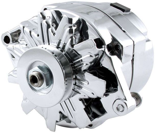 GM 100 Amp 1-Wire Alternator, Chrome