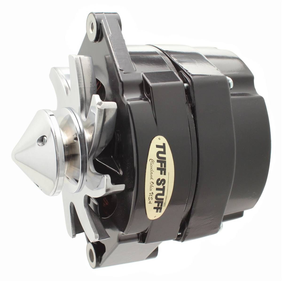 Silver Bullet Alternator, 140 Amp, Black, OEM or 1-Wire