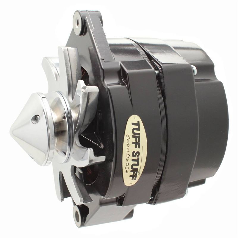 Silver Bullet Alternator, 140 Amp, Black, OEM or 1-Wire