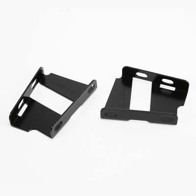 Angled Power Brake Booster Mounting Brackets, Black