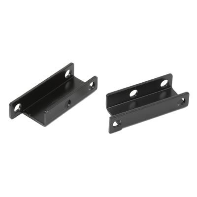 Straight Power Brake Booster Mounting Brackets, Black
