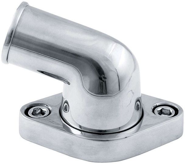75° Swivel Water Neck, Polished, Chevy V8/V6