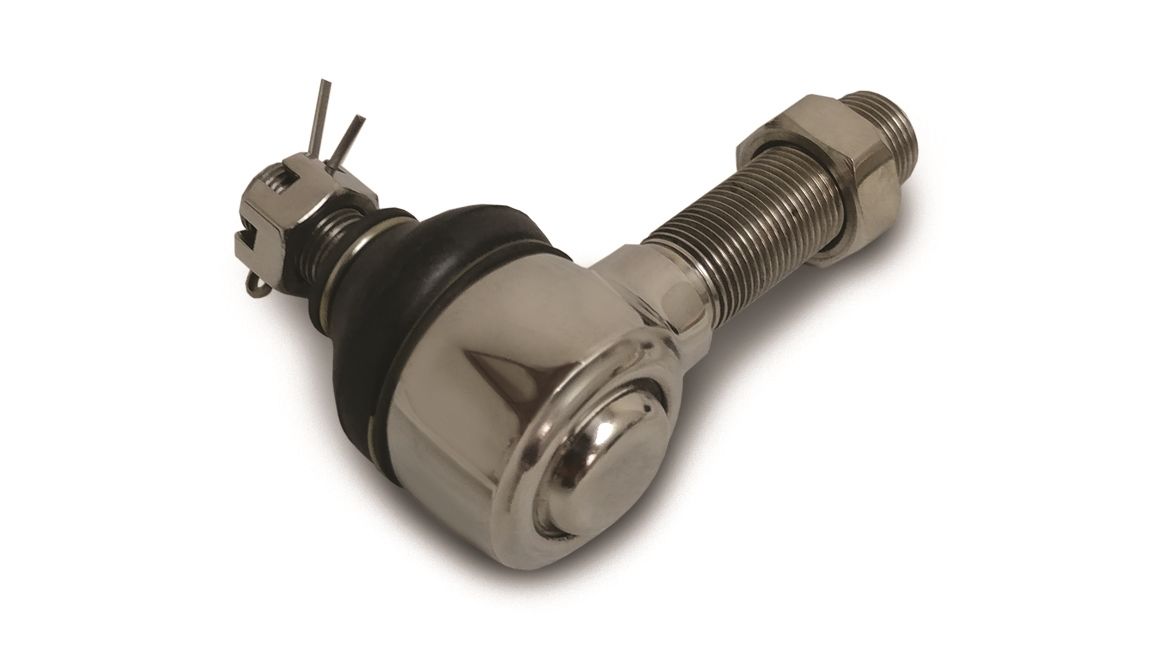 11/16"-18 LH Sealed Tie Rod End, Polished Stainless Steel