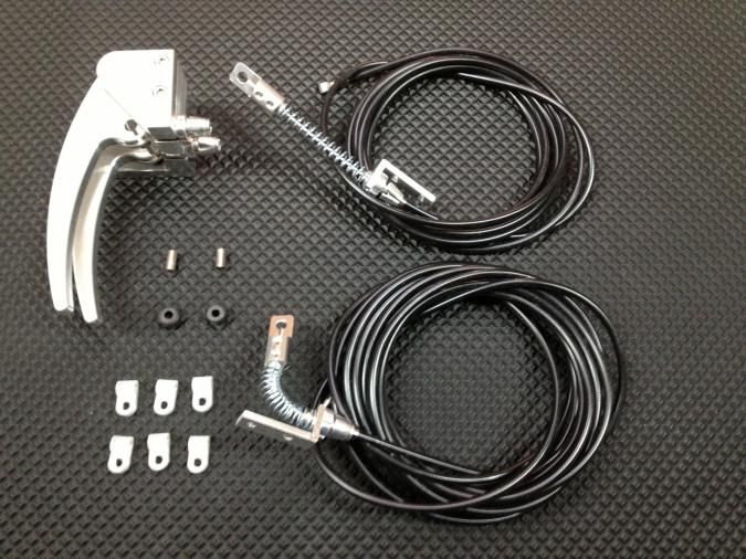Dual Hood &amp; Trunk Release Pull Kit, Satin