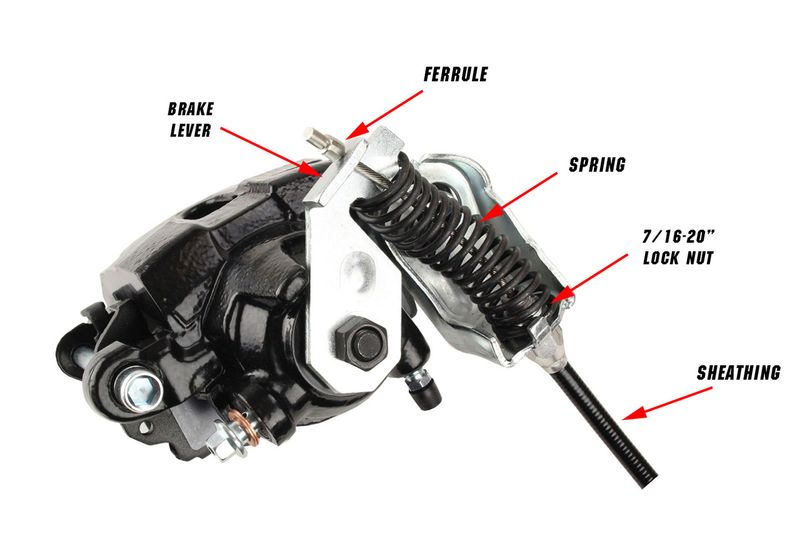 Universal Emergency Brake Cable Kit