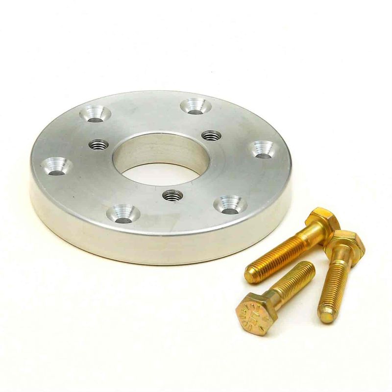 3-Bolt to 6-Bolt Steering Wheel Hub Adapter, Polished