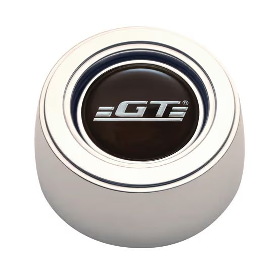 GT-3 Hi-Rise Horn Button, Polished Billet Aluminum, GT Emblem