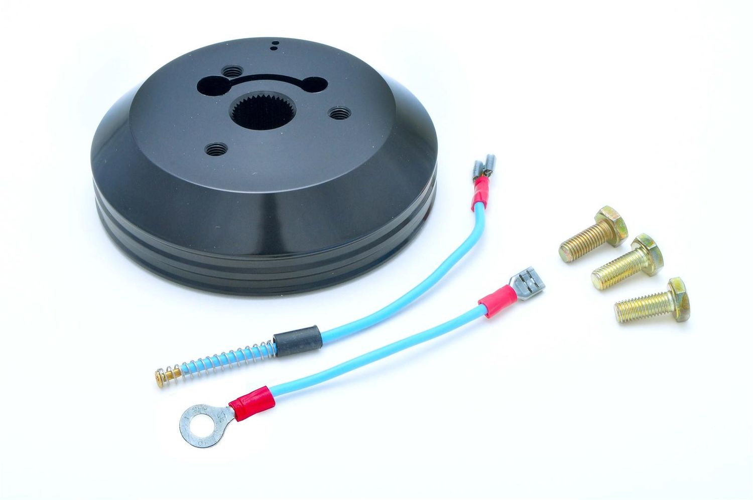 GT-3 Black Anodized Steering Wheel Hub, 1969-94 GM